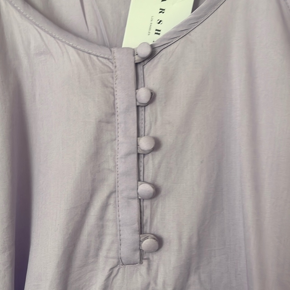 NWT  $304 Harshman Belle dress lilac puff sleeve maxi length size XS - Picture 11 of 14